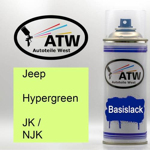 Jeep, Hypergreen, JK / NJK: 400ml Sprühdose, von ATW Autoteile West.